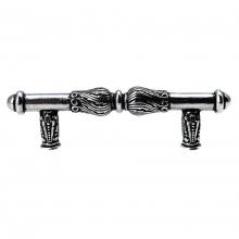 Carpe Diem Hardware 1050-9 - Acanthus 3'' O.C. Pull w/ Feather Scroll