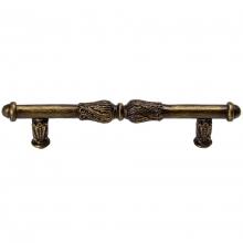 Carpe Diem Hardware 1051-3 - Acanthus 4'' O.C. Pull w/ Feather Scroll