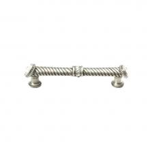 Carpe Diem Hardware 1200-0 - Cache 5'' O.C. Large Pull w/ End & Center 7 Rivoli Swarovski Crystals