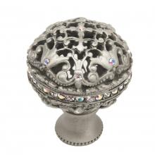 Carpe Diem Hardware 134-9 - Juliane Grace Large Knob Full Round w/ Swarovski Crystals