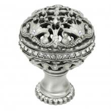 Carpe Diem Hardware 134H-12 - Juliane Grace Large Knob Full Round w/ Halo Platform w/ Swarovski Crystals