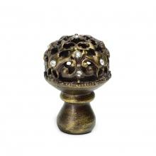 Carpe Diem Hardware 139-3 - Juliane Grace Medium Knob Full Round w/ 13 Swarovski Crystals