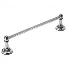 Carpe Diem Hardware 1437R-9 - Millennium 24'' O.C. Approx Towel Bar w/ 5/8'' Reeded Center