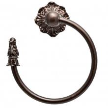 Carpe Diem Hardware 1645-22 - Acanthus Swing Towel Smooth Ring Left Renaissance Style