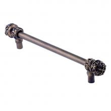 Carpe Diem Hardware 173-3 - Juliane Grace 18'' O.C Approx w/ 1/2'' Smooth Center Long Pull Small Finial