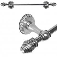 Carpe Diem Hardware 1810-9 - Cache Ii 16'' O.C. Approx Towel Bar w/ 80 Rivoli Swarovski Crystals w/ 5/8'' S