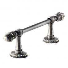 Carpe Diem Hardware 1812-2 - Cache Ii 32'' O.C. Approx Towel Bar w/ 80 Rivoli Swarovski Crystals w/ 5/8'' S