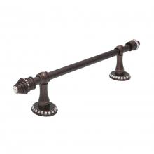 Carpe Diem Hardware 1812-22 - Cache Ii 32'' O.C. Approx Towel Bar w/ 80 Rivoli Swarovski Crystals w/ 5/8'' S