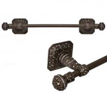 Carpe Diem Hardware 4050R-2 - Juliane Grace 16'' O.C. Approx Towel Bar w/ 350 Swarovski Crystals w/ 5/8'' Re