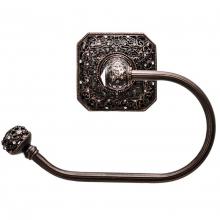 Carpe Diem Hardware 4056-22 - Juliane Grace Swing Tissue Smooth Ring Left w/ 131 Swarovski Crystals