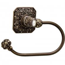 Carpe Diem Hardware 4056-3 - Juliane Grace Swing Tissue Smooth Ring Left w/ 131 Swarovski Crystals