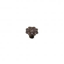 Carpe Diem Hardware 4510-12 - Monticello Octagon Knob w/ Swarovski Crystals