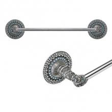 Carpe Diem Hardware 4883-2 - Coastal Living 36'' O.C. Approx Towel Bar w/ Swarovski Crystals