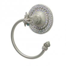 Carpe Diem Hardware 4888-22 - Coastal Living Towel Ring Left w/ Swarovski Crystals