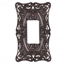 Carpe Diem Hardware 5003-22 - Carpe Diem 5003-22 Acanthus Oil Rub Bronze single rocker/GFI switchplate