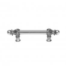 Carpe Diem Hardware 5550-9 - Acanthus 6'' O.C.  w/ 5/8'' Smooth Center Long Pull Romanesque Style