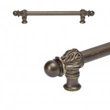 Carpe Diem Hardware 5551-3 - Acanthus 9'' O.C.  w/ 5/8'' Smooth Center Long Pull Romanesque Style