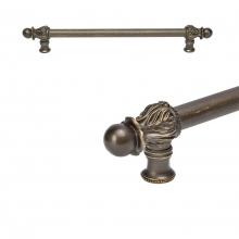Carpe Diem Hardware 5552-3 - Acanthus 12'' O.C.  w/ 5/8'' Smooth Center Long Pull Romanesque Style