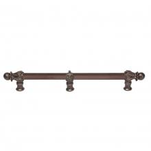 Carpe Diem Hardware 5557R-22 - Acanthus 12'' O.C.  w/ 5/8'' Reeded Center Long Pull Romanesque Style