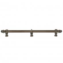 Carpe Diem Hardware 5559R-3 - Acanthus 22'' O.C.  w/ 5/8'' Reeded Center Long Pull Romanesque Style