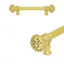 Carpe Diem Hardware 5600R-12 - Juliane Grace 6'' O.C. Approx w/ 5/8'' Reeded Center Long Pull Large Finial