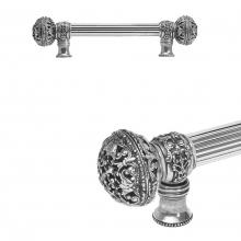 Carpe Diem Hardware 5600R-9 - Juliane Grace 6'' O.C. Approx w/ 5/8'' Reeded Center Long Pull Large Finial