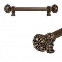 Carpe Diem Hardware 5601R-3 - Juliane Grace 9'' O.C. Approx w/ 5/8'' Reeded Center Long Pull Large Finial