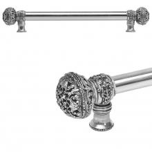 Carpe Diem Hardware 5603-9 - Juliane Grace 18'' O.C. Approx w/ 5/8'' Smooth Center Long Pull Large Finial