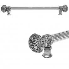 Carpe Diem Hardware 5603R-9 - Juliane Grace 18'' O.C. Approx w/ 5/8'' Reeded Center Long Pull Large Finial