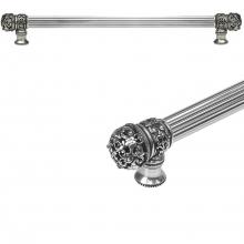Carpe Diem Hardware 5613R-9 - Juliane Grace 18'' O.C Approx w/ 5/8'' Reeded Center Long Pull Small Finial
