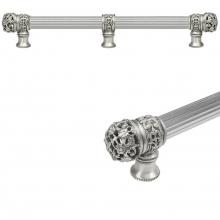 Carpe Diem Hardware 5617R-2 - Juliane Grace 12'' O.C. Approx w/ 5/8'' Reeded Center Long Pull Small Finial w