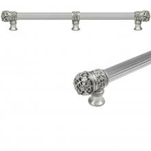 Carpe Diem Hardware 5619R-0 - Juliane Grace 22'' O.C. Approx w/ 5/8'' Reeded Center Long Pull Small Finial w