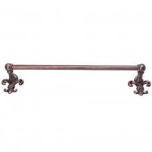 Carpe Diem Hardware 566-22 - Charlemagne 24'' O.C Approx Towel Bar w/ 5/8'' Smooth Center