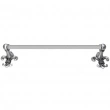 Carpe Diem Hardware 566R-12 - Charlemagne 24'' O.C Approx Towel Bar w/ 5/8'' Reeded Center