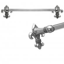 Carpe Diem Hardware 566R-9 - Charlemagne 24'' O.C Approx Towel Bar w/ 5/8'' Reeded Center