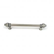 Carpe Diem Hardware 5671-2 - Cache 9'' O.C. Approx w/ 5/8'' Smooth Center Long Pull w/ 16 Rivoli Swarovski