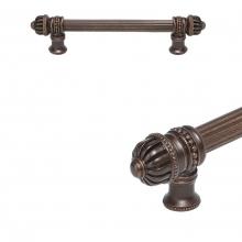 Carpe Diem Hardware 5680R-12 - Cricket Cage 6'' O.C. Approx w/ 5/8'' Reeded Center Long Pull Small Finial