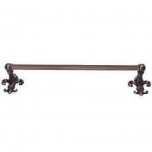 Carpe Diem Hardware 568R-22 - Charlemagne 36'' O.C Approx Towel Bar w/ 5/8'' Reeded Center