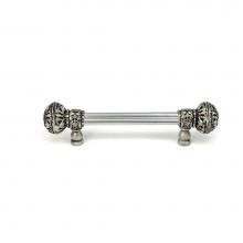 Carpe Diem Hardware 5690-11 - Juliane Grace 6'' O.C. Approx w/ 5/8'' Smooth Center Long Pull Large Finial w/