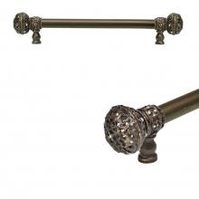 Carpe Diem Hardware 5691-3 - Juliane Grace 9'' O.C. Approx w/ 5/8'' Smooth Center Long Pull Large Finial w/