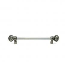 Carpe Diem Hardware 5692-11 - Juliane Grace 12'' O.C.Approx w/ 5/8'' Smooth Center Long Pull Large Finial w/