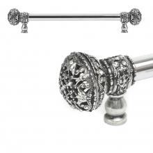 Carpe Diem Hardware 5692-9 - Juliane Grace 12'' O.C.Approx w/ 5/8'' Smooth Center Long Pull Large Finial w/