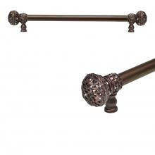 Carpe Diem Hardware 5693-12 - Juliane Grace 18'' O.C. Approx w/ 5/8'' Smooth Center Long Pull Large Finial w