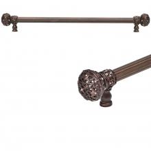 Carpe Diem Hardware 1504R-27 - Oracle 32'' O.C. Approx Towel Bar w/ 5/8'' Reeded Center