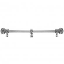 Carpe Diem Hardware 5699R-9 - Juliane Grace 22'' O.C. Approx w/ 5/8'' Reeded Center Long Pull Large Finial w