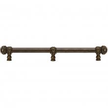 Carpe Diem Hardware 5709-3 - Juliane Grace 22'' O.C. Approx w/ 5/8'' Smooth Center Long Pull Small Finial w