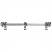 Carpe Diem Hardware 5709R-9 - Juliane Grace 22'' O.C. Approx w/ 5/8'' Reeded Center Long Pull Small Finial w