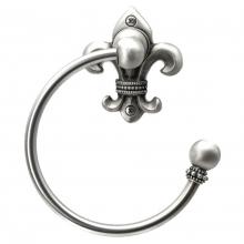 Carpe Diem Hardware 572-22 - Charlemagne Swing Towel Smooth Ring Right