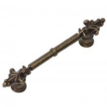 Carpe Diem Hardware 576-3 - Charlemagne Classic 4'' O.C. Pull w/ Small Fleur De Lys On Ends