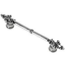 Carpe Diem Hardware 576-9 - Charlemagne Classic 4'' O.C. Pull w/ Small Fleur De Lys On Ends